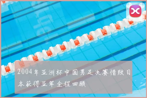 2004年亚洲杯中国男足决赛惜败日本获得亚军全程回顾